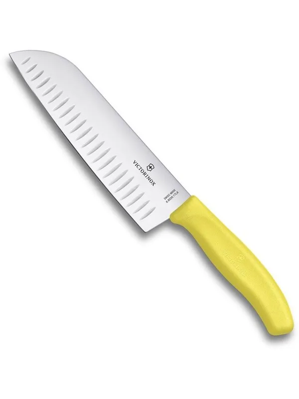 Victorinox Swiss Classic Santoku Knife - 17 cm - Yellow