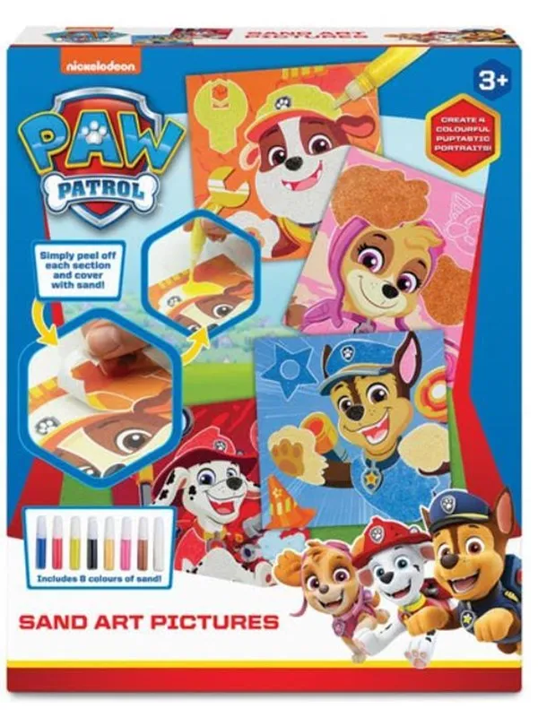 Creative Craft Group PAW PATROL Sand painting - 4 sheet + 12