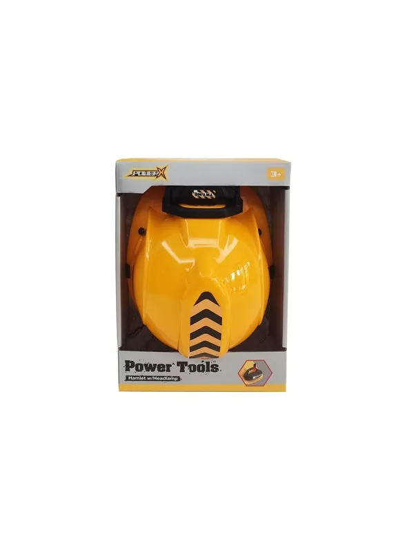Power X Construction Helmet w/Portable Headlamp