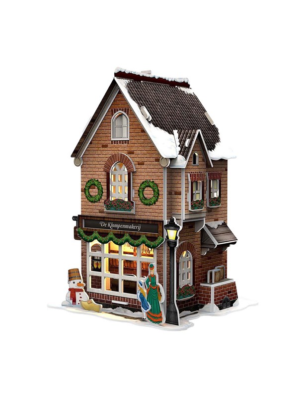 Cubic Fun 3D Puzzle Clog Factory with LED Lighting 3D Puslespill