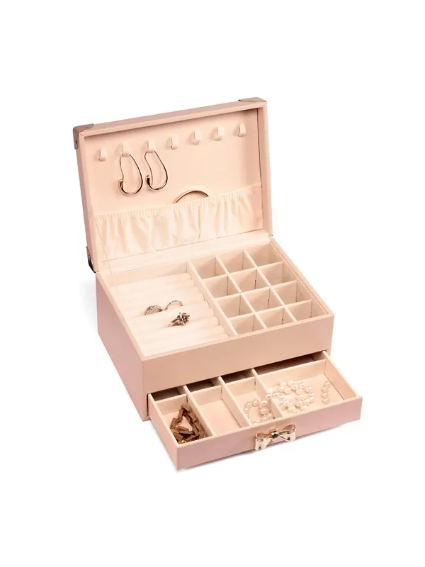 Gillian Jones - Large jewelry box with bow - Pink - Large