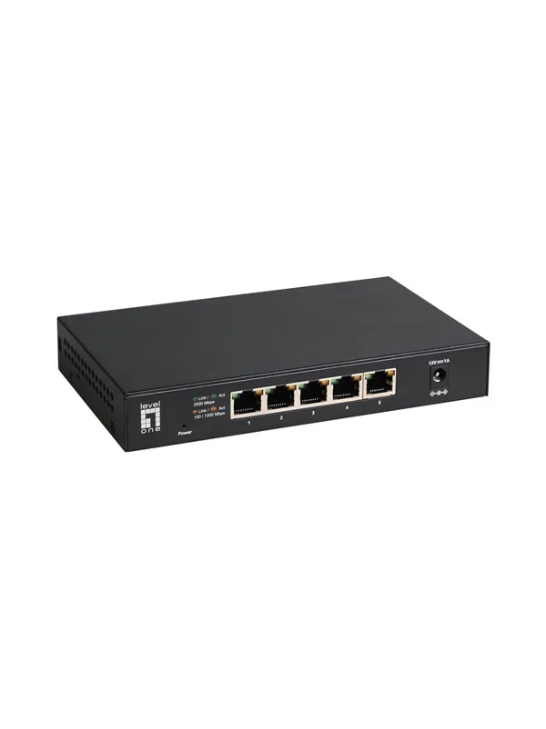 LevelOne GEU-0525 5-Port Unmanaged 2.5-Gigabit Ethernet Switch
