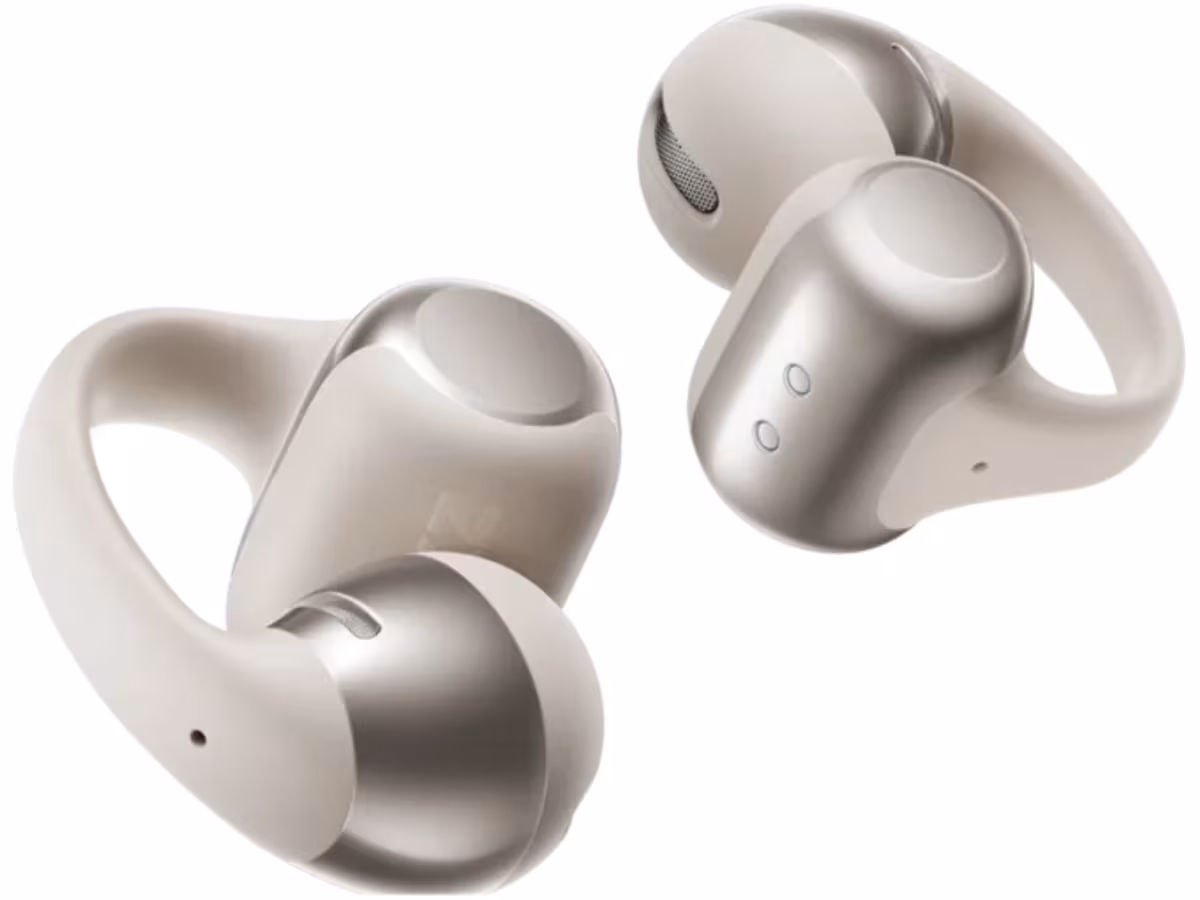 Shokz OpenDots helt trådløse open-ear hodetelefoner (grå)