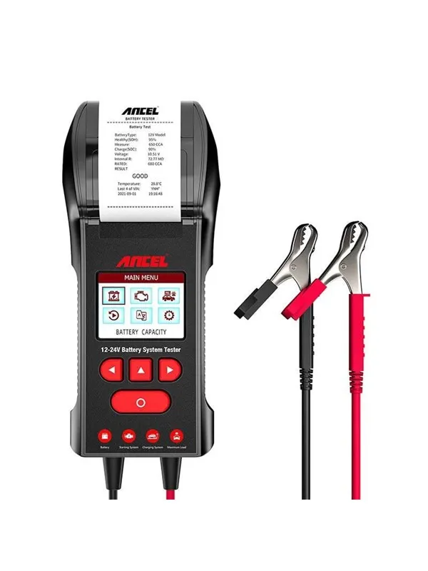 Ancel Battery Tester with printer BST600