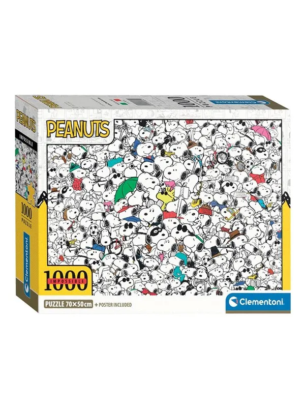 Clementoni Jigsaw Puzzle Impossible Peanuts Snoopy 1000pcs. Gulv