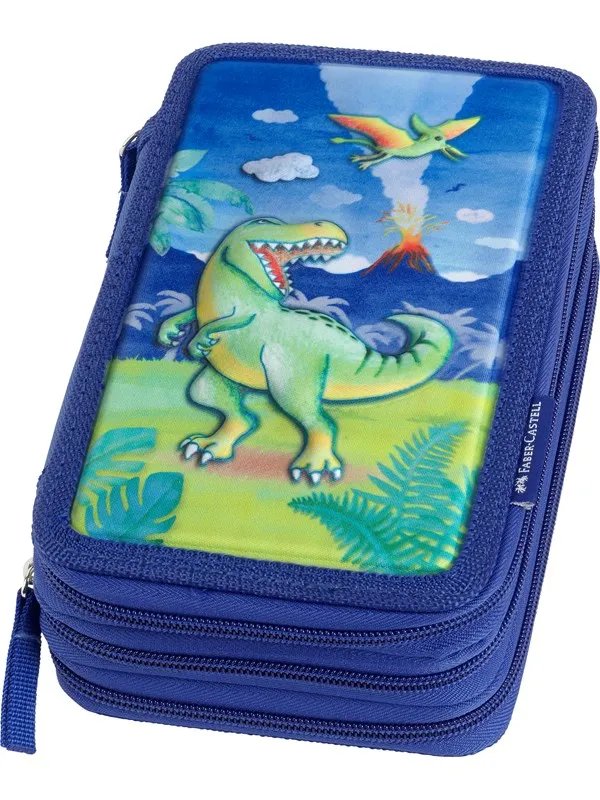 Faber-Castell Triple Decker pencil case dinosaur