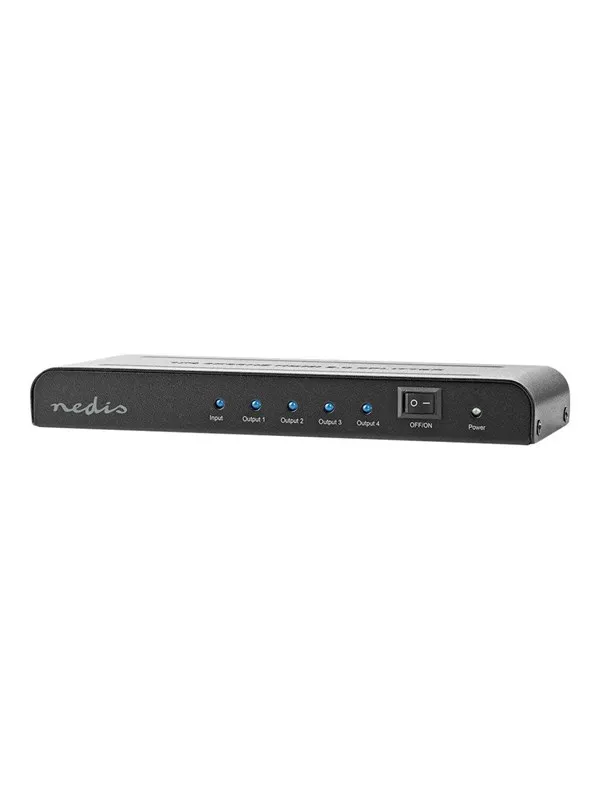 Nedis VSPL3474AT - video/audio splitter - 4 ports