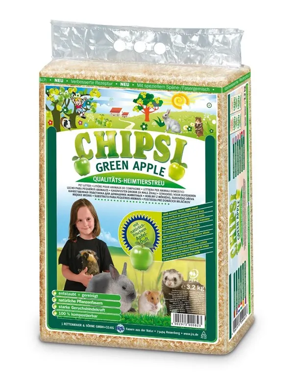 Chipsi JRS Petcare -  Plus Apple Bedding shavings 3.2kg