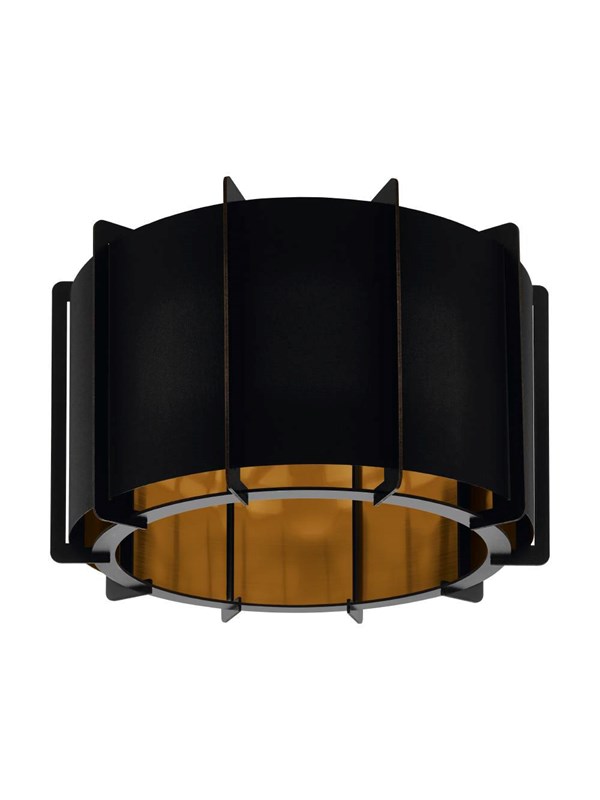 EGLO PINETA TAKLAMPE E27 SVART/GULL