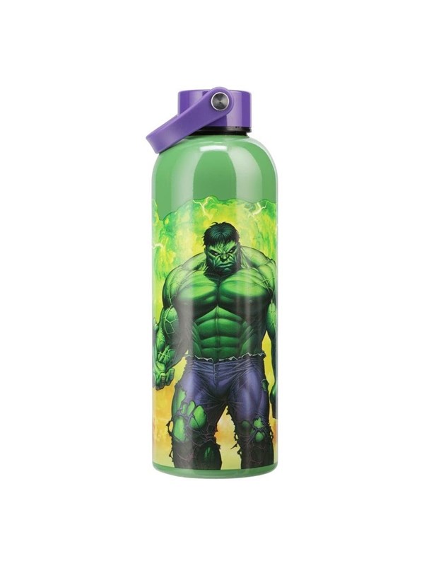 Paladone - Marvel - Hulk Metal Water Bottle with Carry Loop - Vannflaske