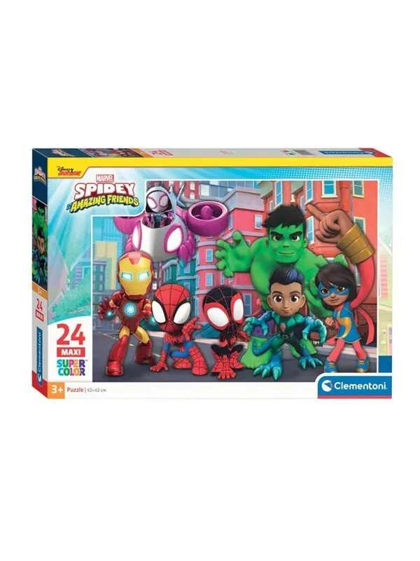 Clementoni Jigsaw Puzzle Super Color Maxi Spidey 24 pcs. Gulv