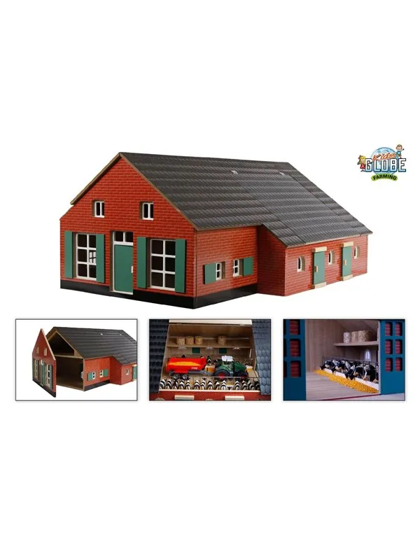 Kids Globe Farm House with Stable 1:32