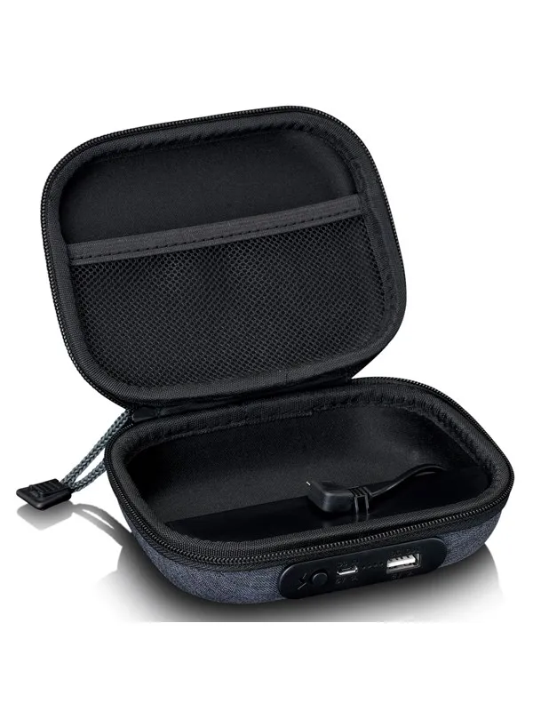 Lenco PBC-20GY - Case with built-in powerbank - Grey - Vesker