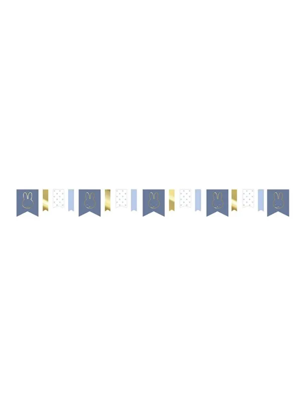 Haza Witbaard Miffy Garland Blue 4mtr.