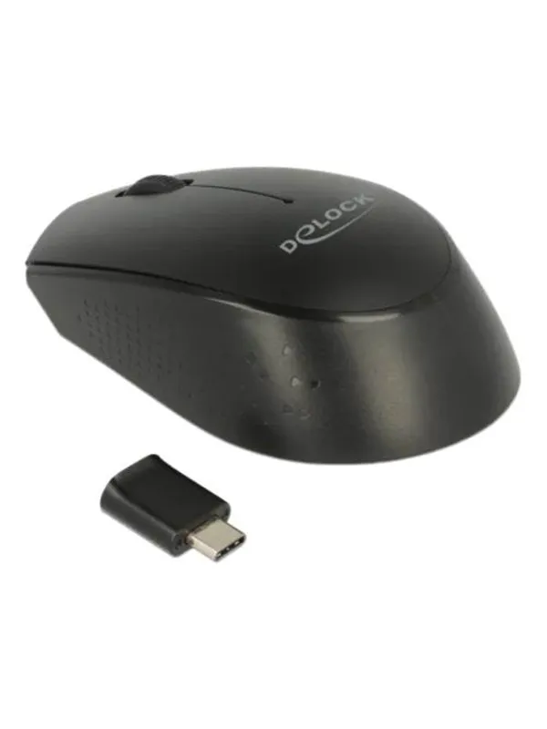 DeLOCK Optical 3-button mini mouse - Mus - Optisk - 3 knapper - Svart