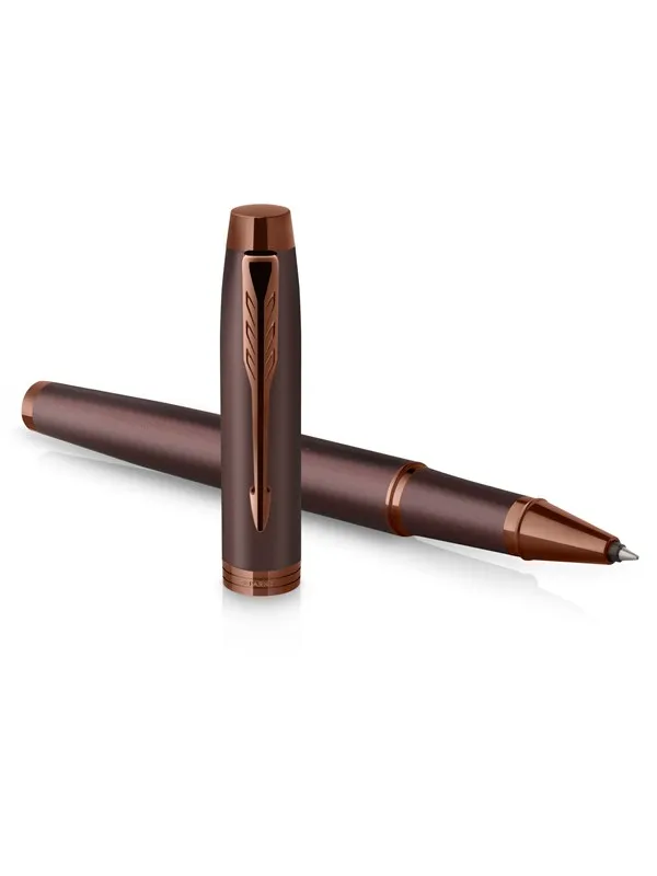 Parker IM monokrom rullekulepenn | Burgundy finish og trims | Fine Point | Svart blekk | Gaveeske