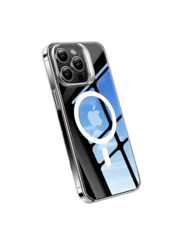 Torras Phone Case UPRO Lstand Clear-Mag Case for iPhone 15 Pro (transparent)