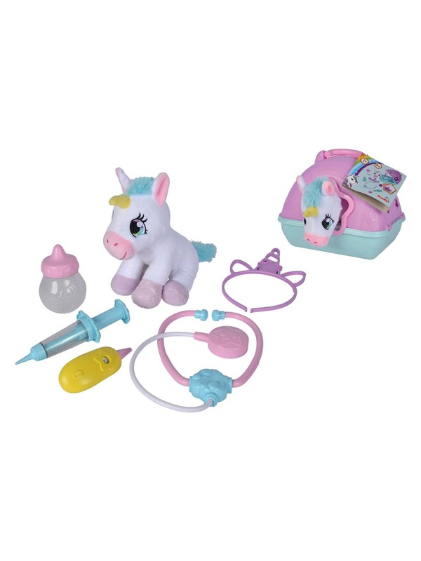 Simba Vet Case with Plush Unicorn 20cm