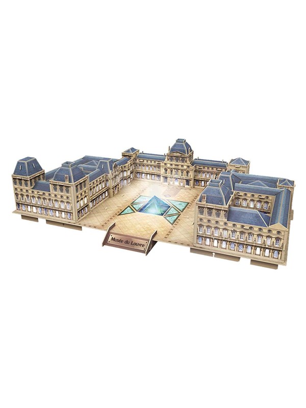 Cubic Fun 3D Puzzle The Louvre with LED Lighting 3D Puslespill