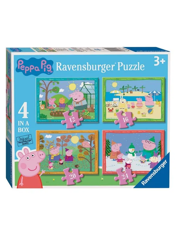 Ravensburger Peppa Pig Seasons Puzzle 4in1 Gulv