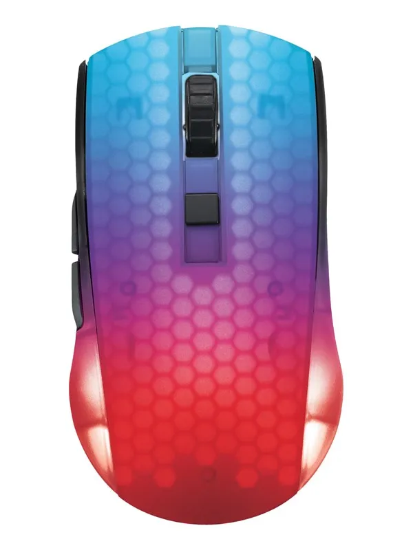 Deltaco GAMING DM320 Transparents RGB Wireless - Gaming mus - 6 - Svart