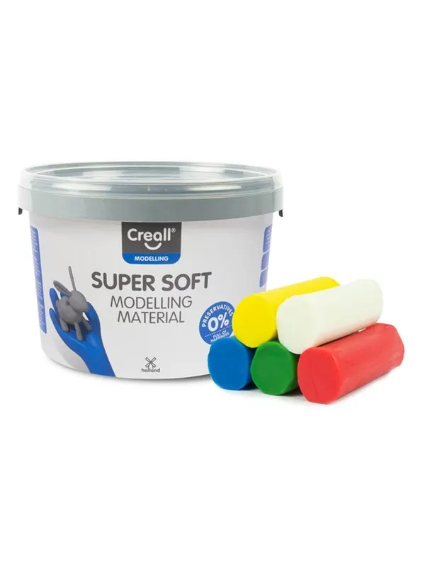 Creall Supersoft Clay 5 colours 1750gr.
