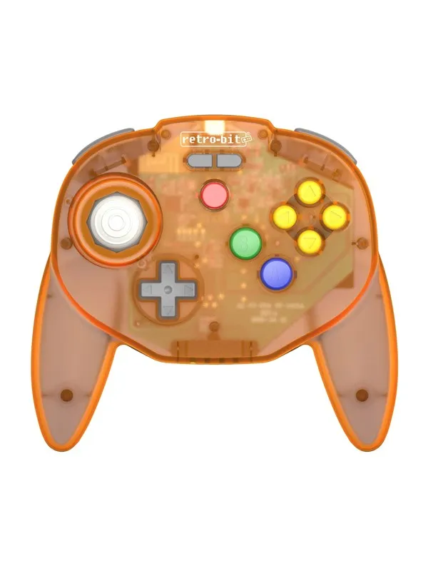 Retro-Bit Tribute 64 Wireless (Orange Hawk) - Wireless Controller - Nintendo 64