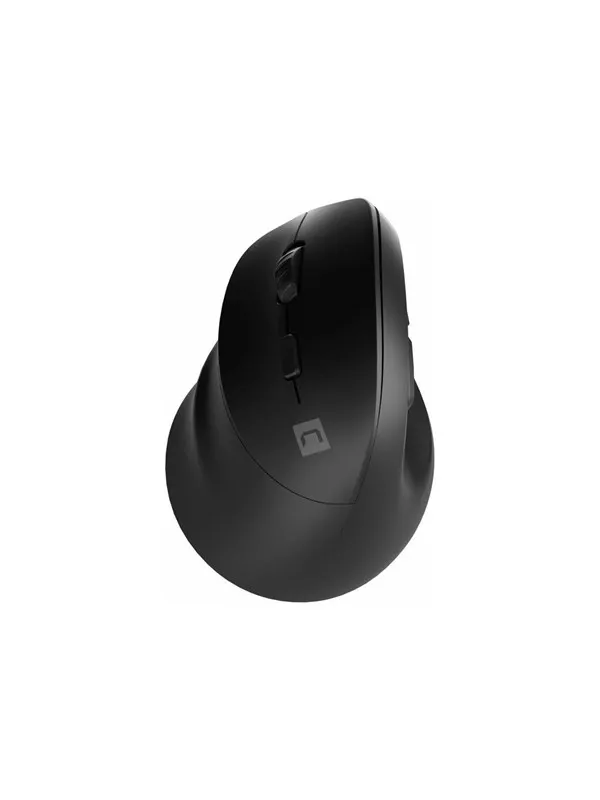 Natec CRAKE 2 - vertical mouse - 2.4 GHz Bluetooth 5.0 - black - Vertical mouse - Optisk - 6 - Svart