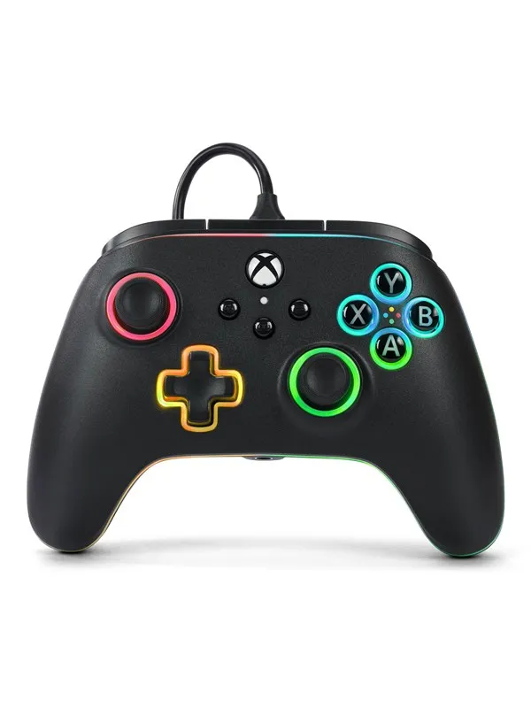 PowerA Advantage Wired Controller for Xbox Series X|S with Lumectra - Black - Wired Controller - Microsoft Xbox One