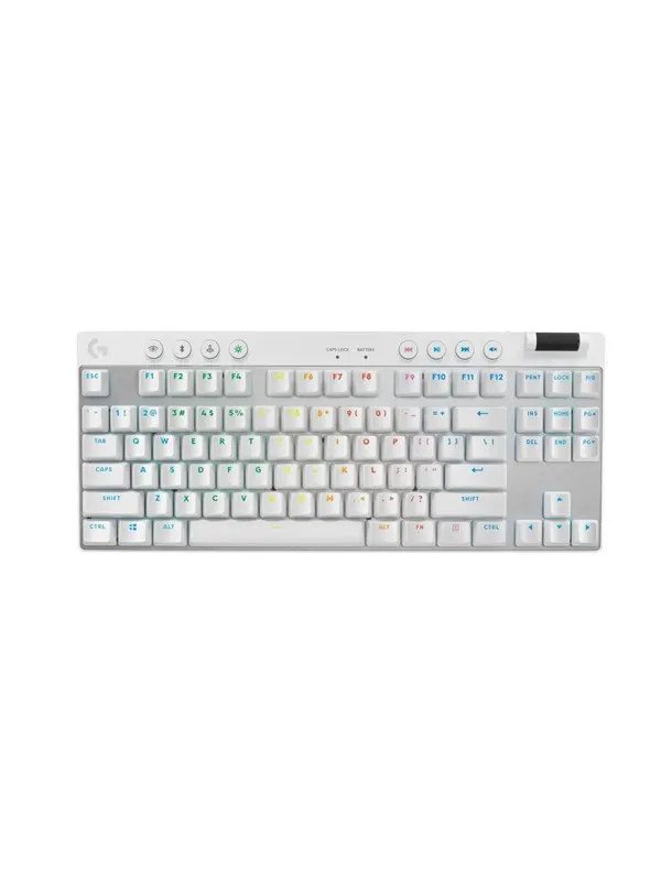 Logitech G PRO X TKL - Logitech GX Brown (Tactile) - Tactile - Gamingtastatur - Uten numpad - Engelsk (Storbritannia) - Hvit