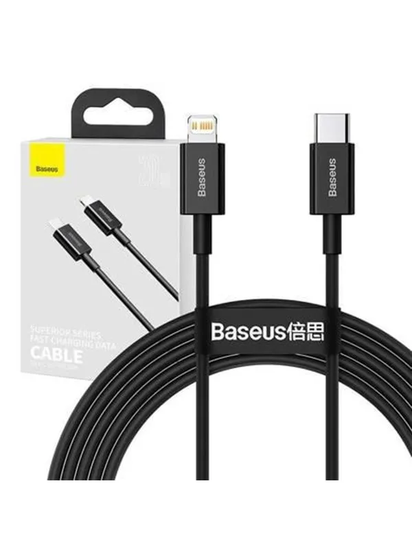 Baseus Superior Series Cable USB-C to Lightning 20W PD 2m (black)