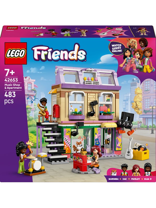 LEGO Friends 42653 Musikkbutikk og leilighet