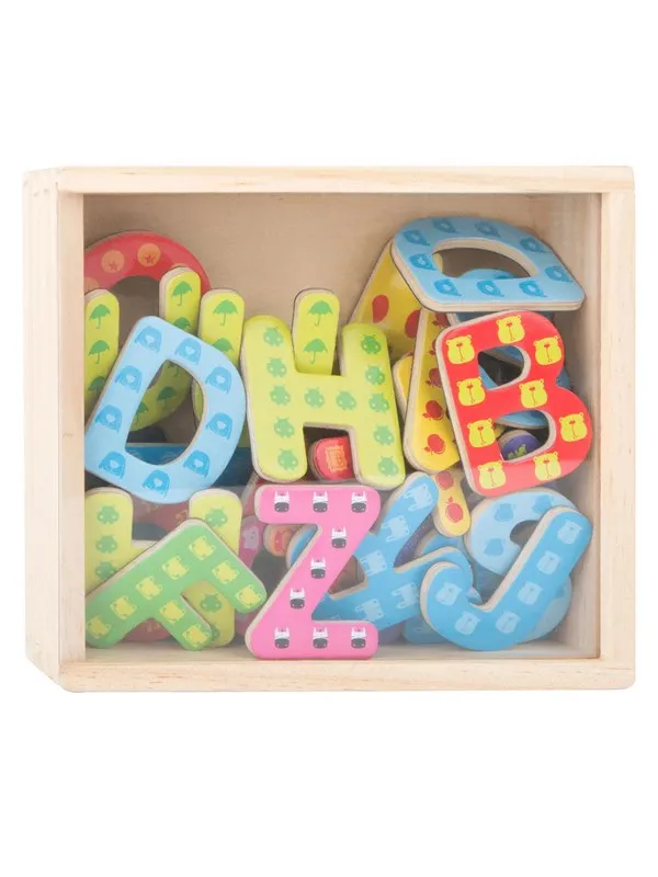 Small Foot - Wooden Magnetic Letters Color 37dlg.