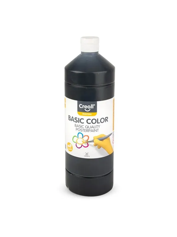 Creall School paint Black 1 liter