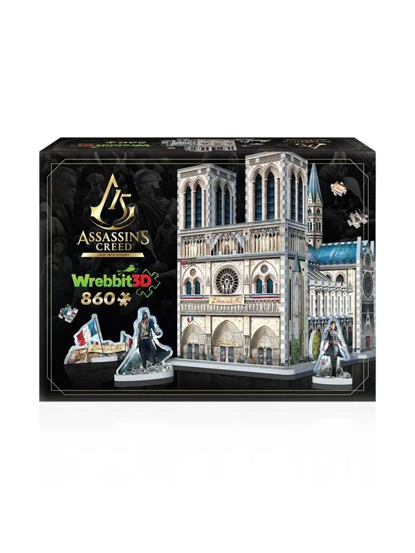 Wrebbit 3D Assassins Creed Unity: Notre-Dame (860) 3D Puslespill