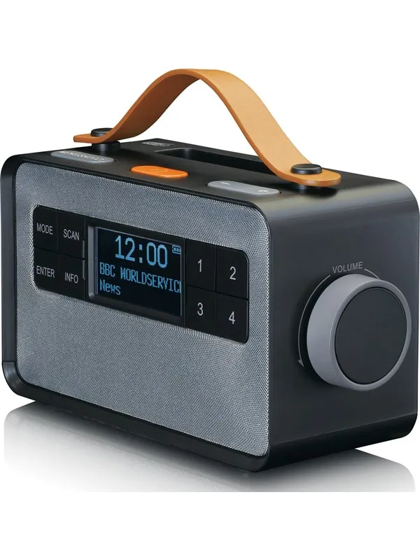 Lenco PDR-065BK - Portable FM/DAB+ radio with big buttons and "Easy Mode" function - DAB+/FM - Stereo