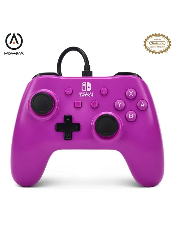 PowerA Wired Controller for Nintendo Switch - Grape Purple - Wired Controller - Nintendo Switch