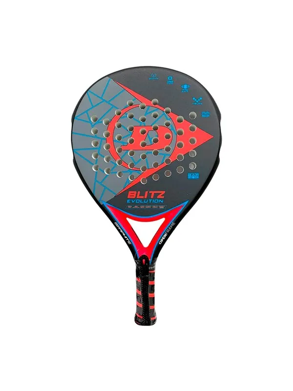 Dunlop Blitz Evolution Red HL Padelbat