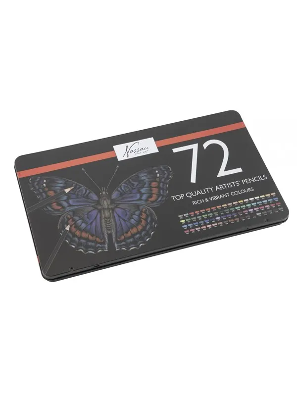 Nassau Colored pencils 72 pcs. in metal box