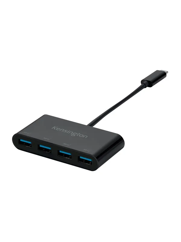 Kensington CH1200 USB-C® 10Gbps 4-Ports Hub USB-hub - 4 porter - Svart