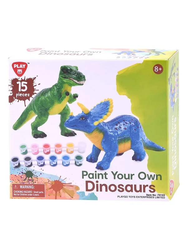 PLAY Paint your own Dinos 15pcs.