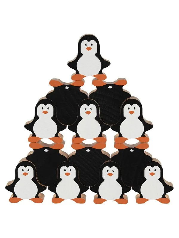 Goki Wooden Stacking Game Penguin