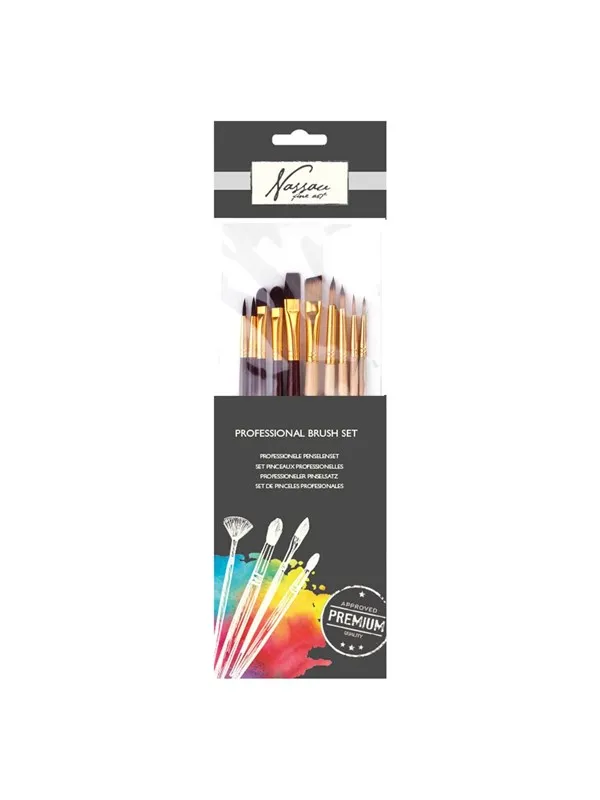 Nassau Professional Brush Set 10pcs.