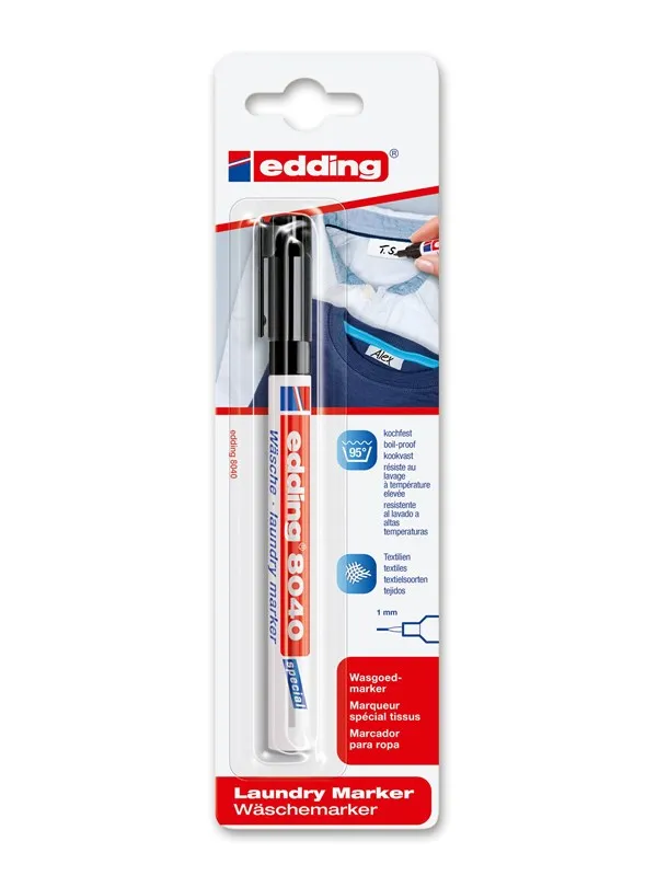 Edding e-8040 laundry marker black