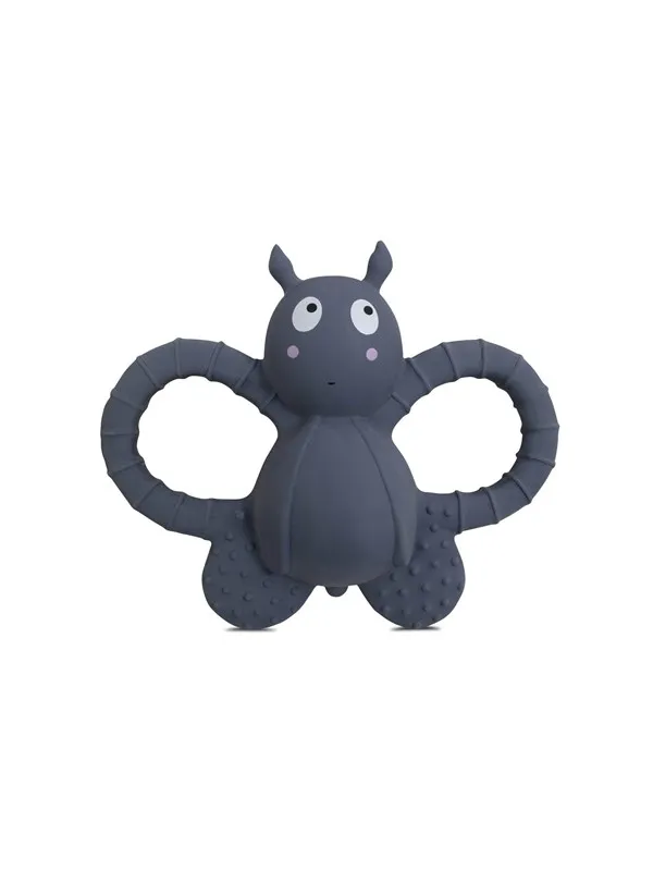 Filibabba Teether - Felix the fly rubber - muddly blue