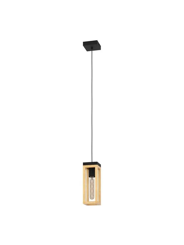 EGLO NAFFERTON pendant black/wood