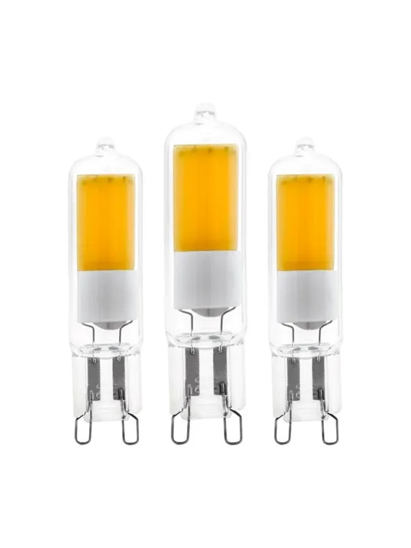 EGLO LED-lyspære COB 2W/830 200 lumen clear 3-pack G9