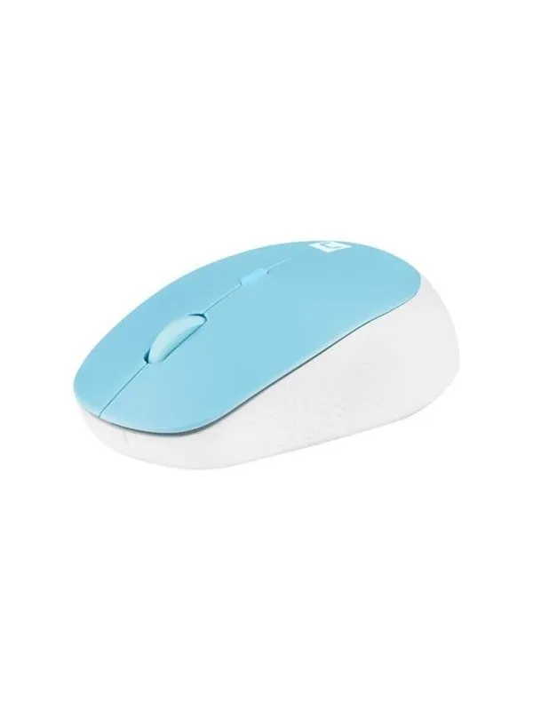 Natec Harrier 2 - mouse - Bluetooth 5.1 - white blue - Mus - Optisk - 4 - Blå