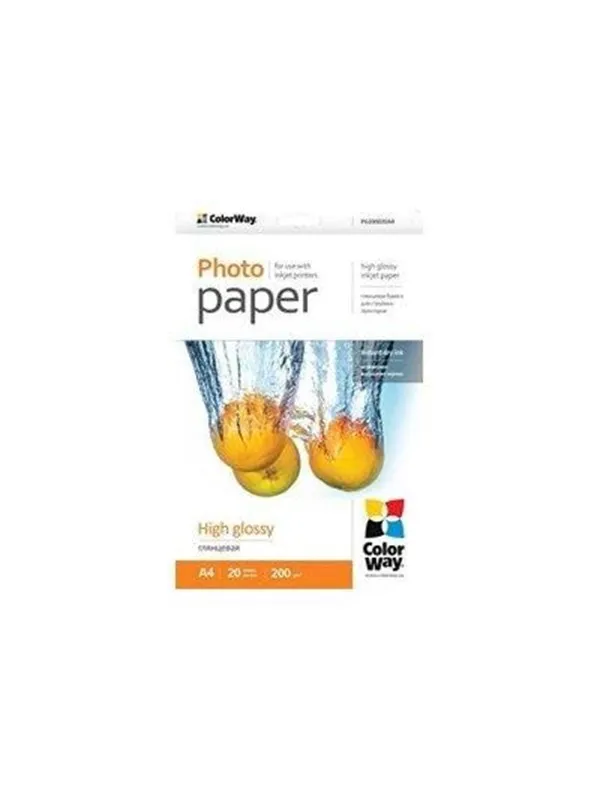 ColorWay - photo paper - high-glossy - 20 sheet(s) - A4 - 200 g/m²