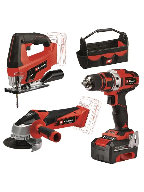 Einhell Power Tool Kit, TE-TK 18/3 Li Kit (JS+CD+AG)